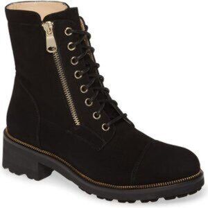 Ron White Black Weatherproof Combat Boots